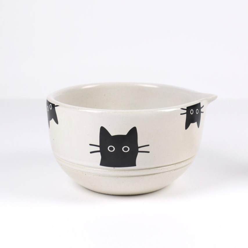 Momochan Set – Ceramic Bowl & Chasen Holder