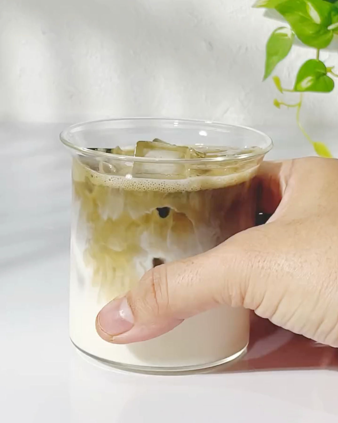 Iced Hojicha Latte