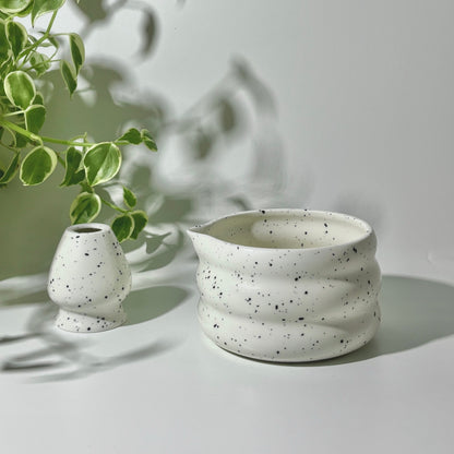 Ombak Matcha Set - Matcha Bowl & Chasen Holder