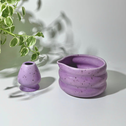 Ombak Matcha Set - Matcha Bowl & Chasen Holder