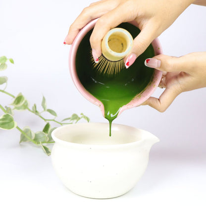 Sanur Ceramic Matcha Bowl Set by Matcha Bali - Matcha Bowl & Chasen Holder