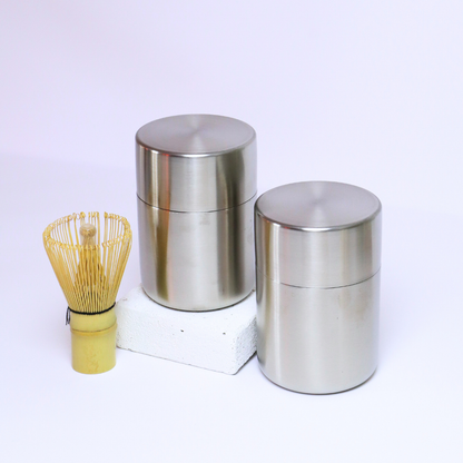 Matcha Bali Signature Canister 150g | Stainless Steel Canister | Matcha Storage