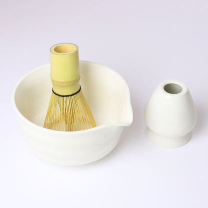 Gianyar Set by Matcha Bali - Ceramic Bowl & Chasen Holder