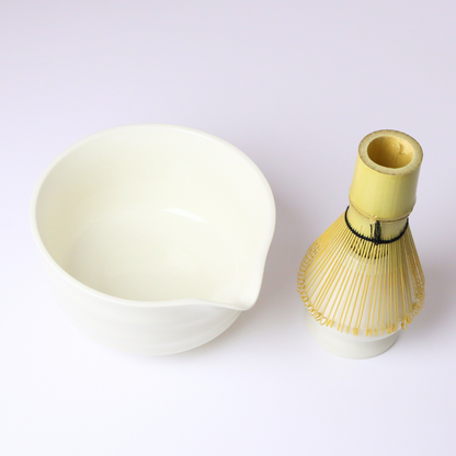 Gianyar Set by Matcha Bali - Ceramic Bowl & Chasen Holder