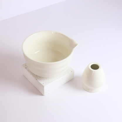 Gianyar Set by Matcha Bali - Ceramic Bowl & Chasen Holder