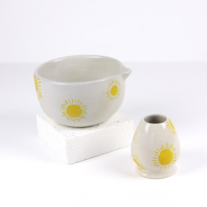 Sunset Set – Ceramic Bowl & Chasen Holder